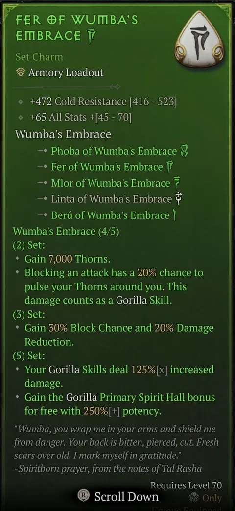 Fer of Wumba's Embrace